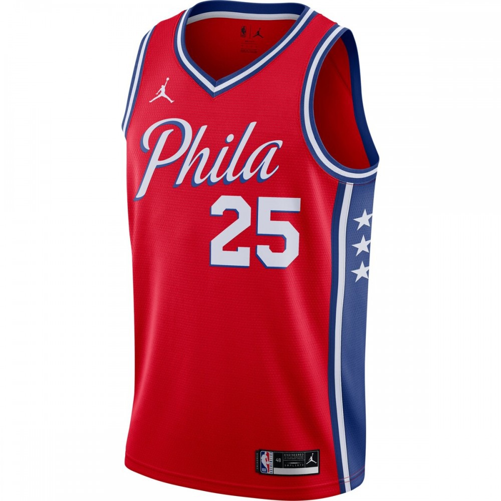 Ben Simmons Philadelphia 76ers Jordan Brand 2020/21 Swingman Jersey - Statement Edition - Red-Pro Kit Vault | Brand New 26/27 Sports Jerseys